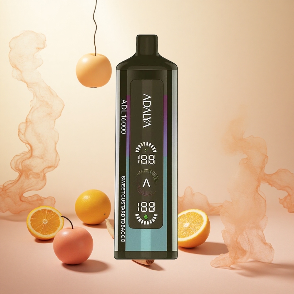 Sladka kremna tobak Adalya ADL 16000 PRO Puffs 16000 potegov Slovenija vape USB-C