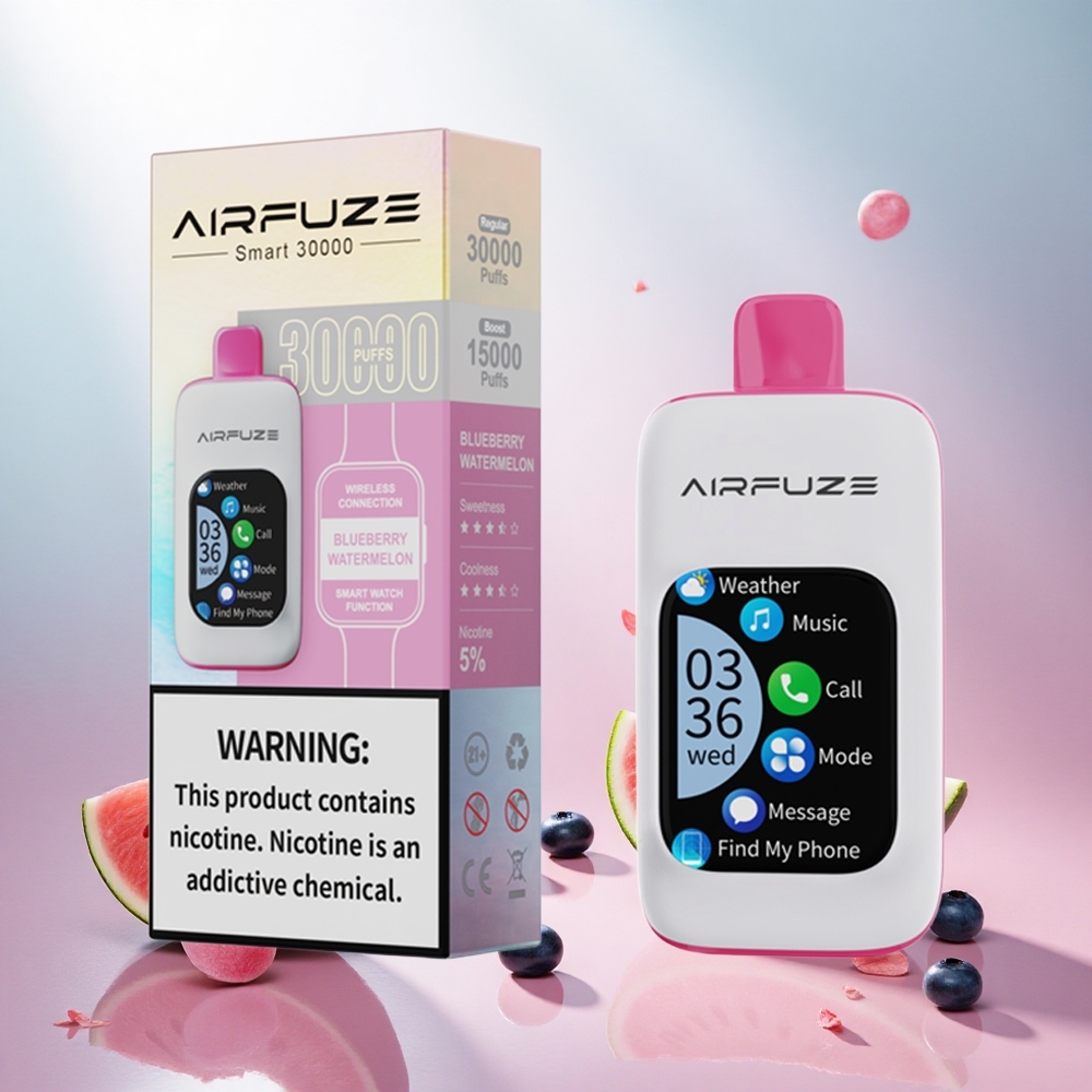 Boržnica Lubenica AirFuze Smart 30000 Puffs Slovenija vape 5% Nikotina