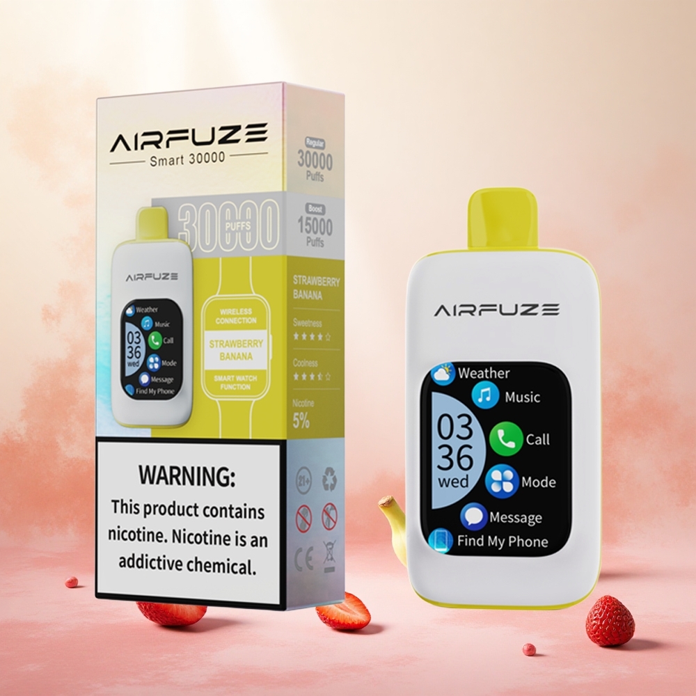 Jagoda-Banana AirFuze Smart 30000 Puffs Slovenija vape 5% nikotina 900mAh