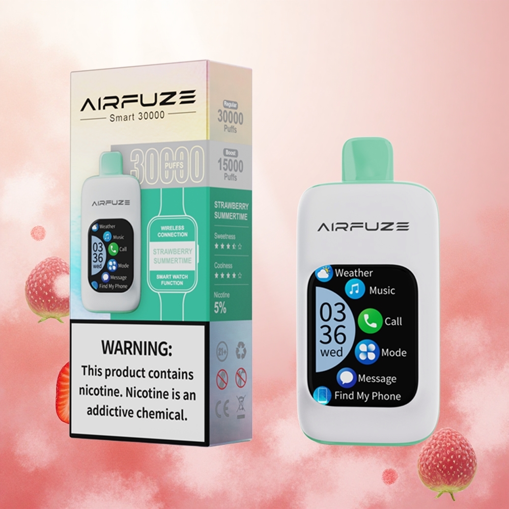 Jagoda Poletje AirFuze Smart 30000 Puffs Slovenija vape Tip-C, 900mAh