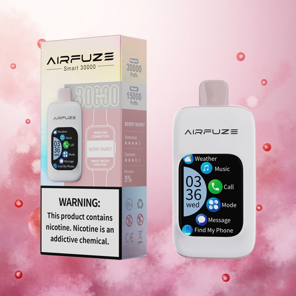 Jagodni Pokus AirFuze Smart 30000 Puffs Slovenija vape Tip-C