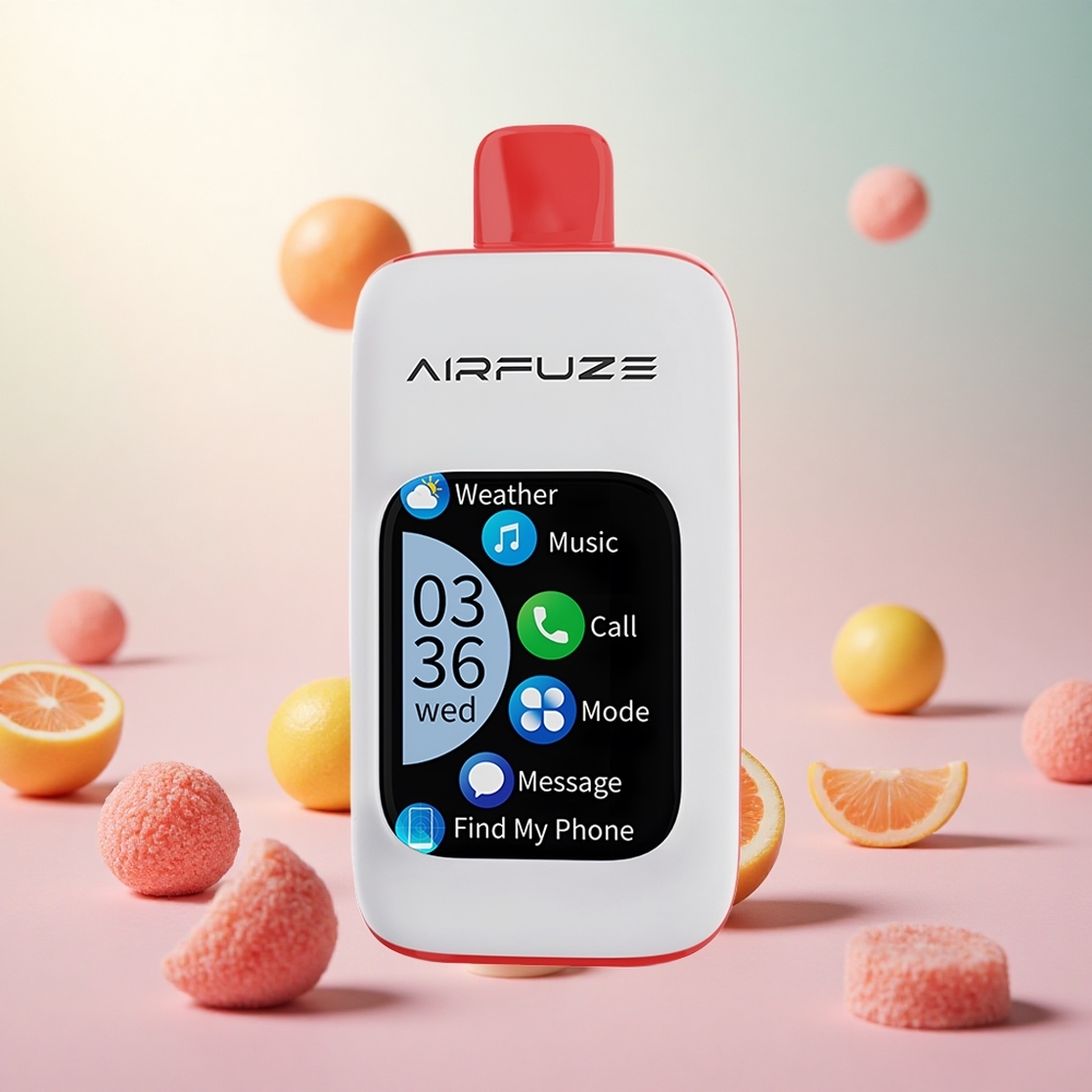 Kislo Sojena Gumi AirFuze Smart 30000 Puffs Slovenija vape 2,01"TFT zaslon