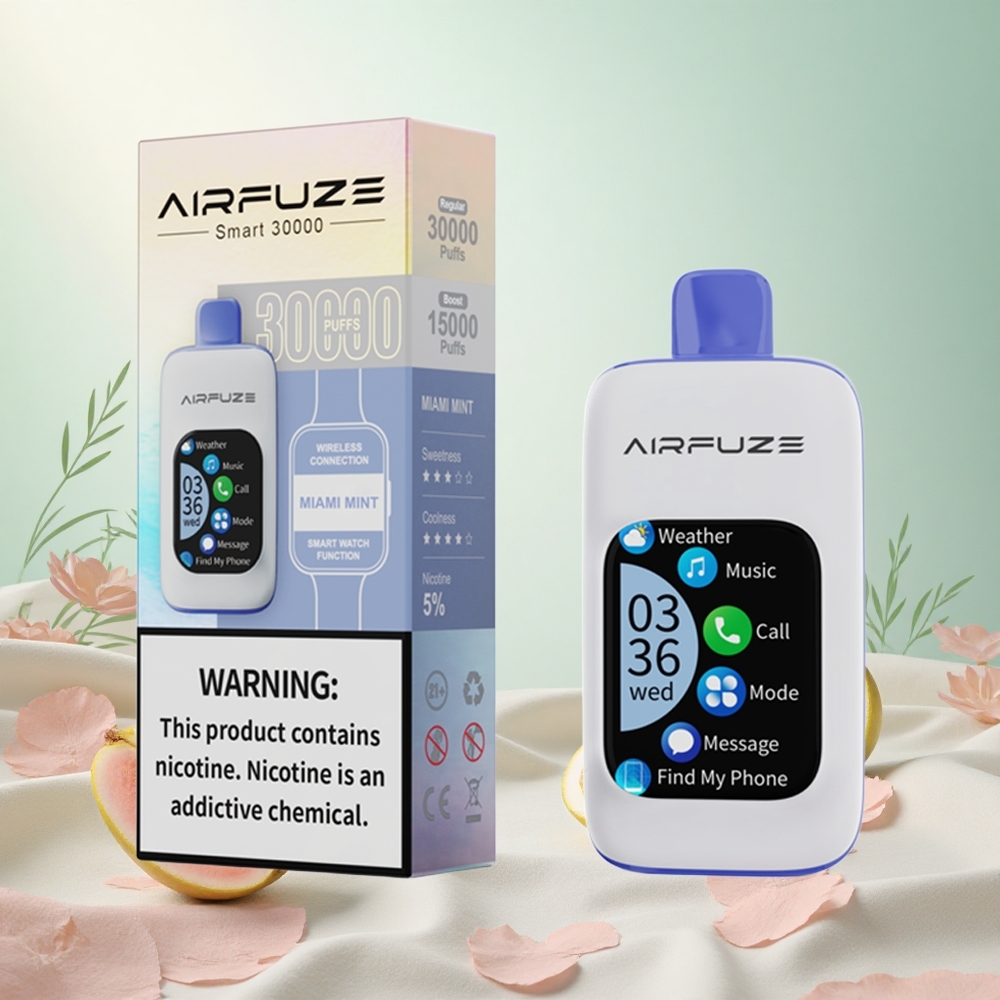 Mint Miami AirFuze Smart 30000 Puffs Slovenija vape 900mAh TFT zaslon
