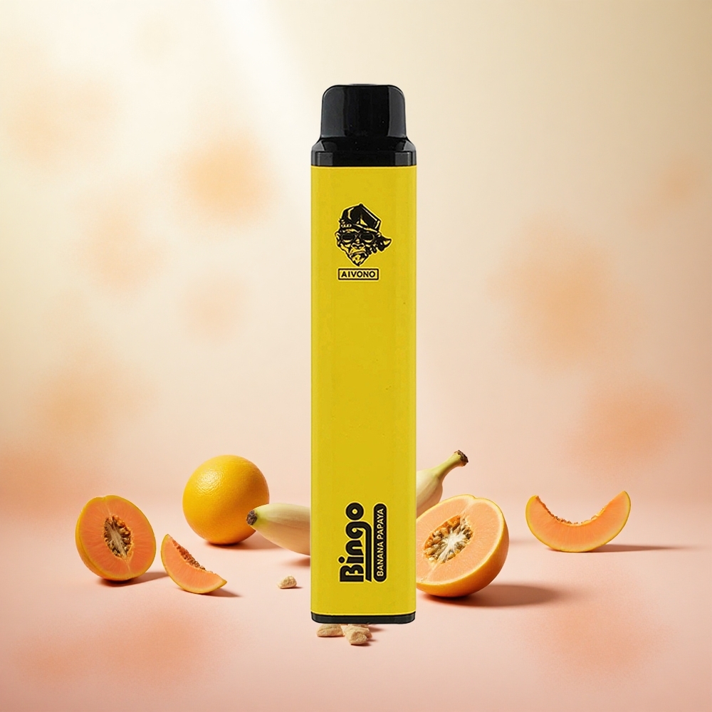Banana Papaja Aivono AIM BINGO 4000 Puffs Slovenija vape 10mL 1000mAh
