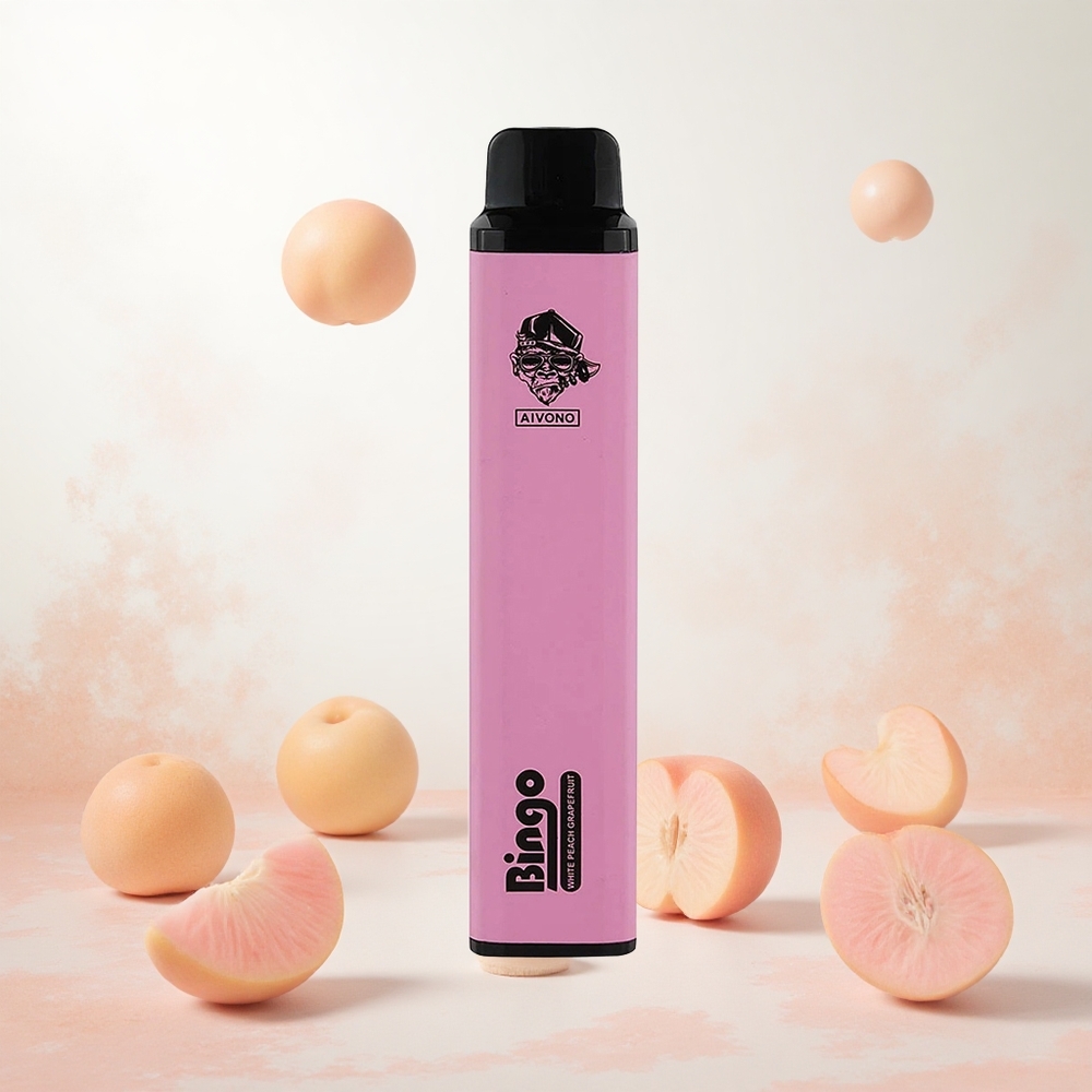 Beli Breskva Grep Aivono AIM BINGO 4000 Puffs Slovenija vape 10 mL