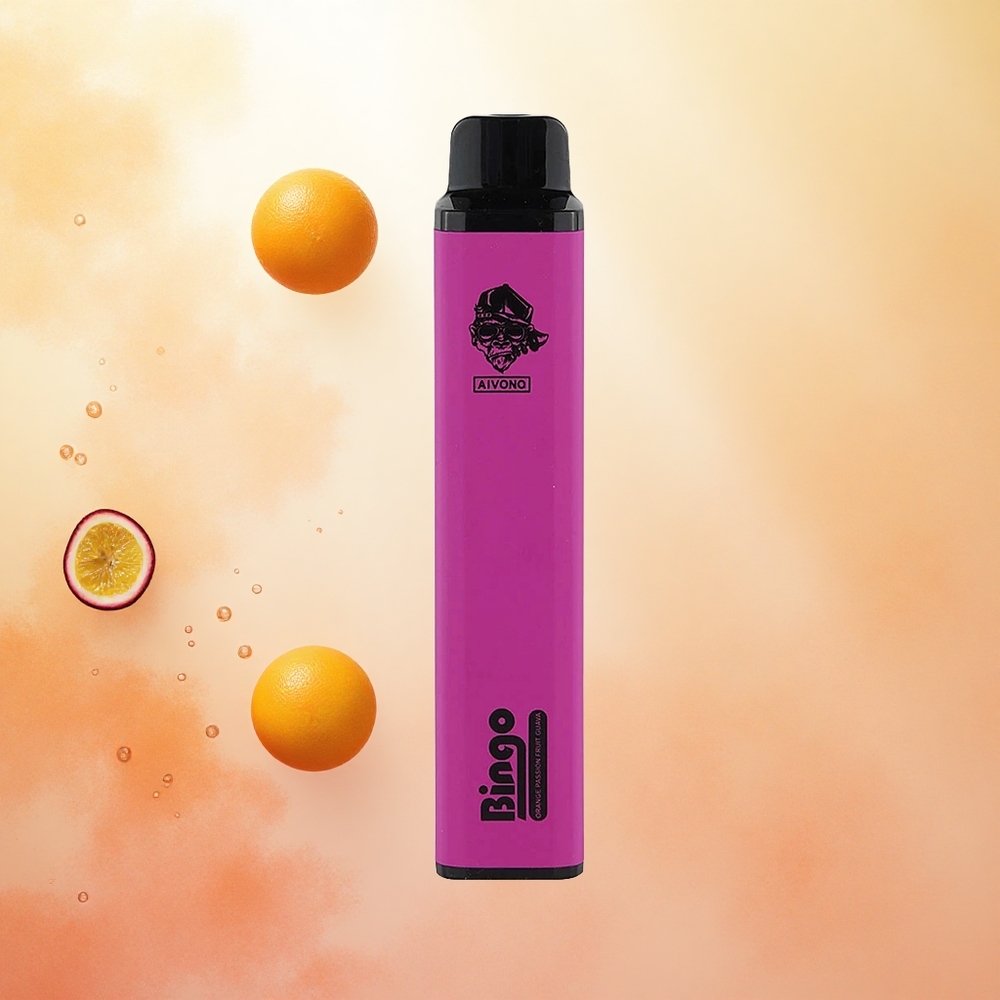Oranžno Pasijonka Guava Aivono AIM BINGO 4000 Puffs Slovenija vape 10 mL