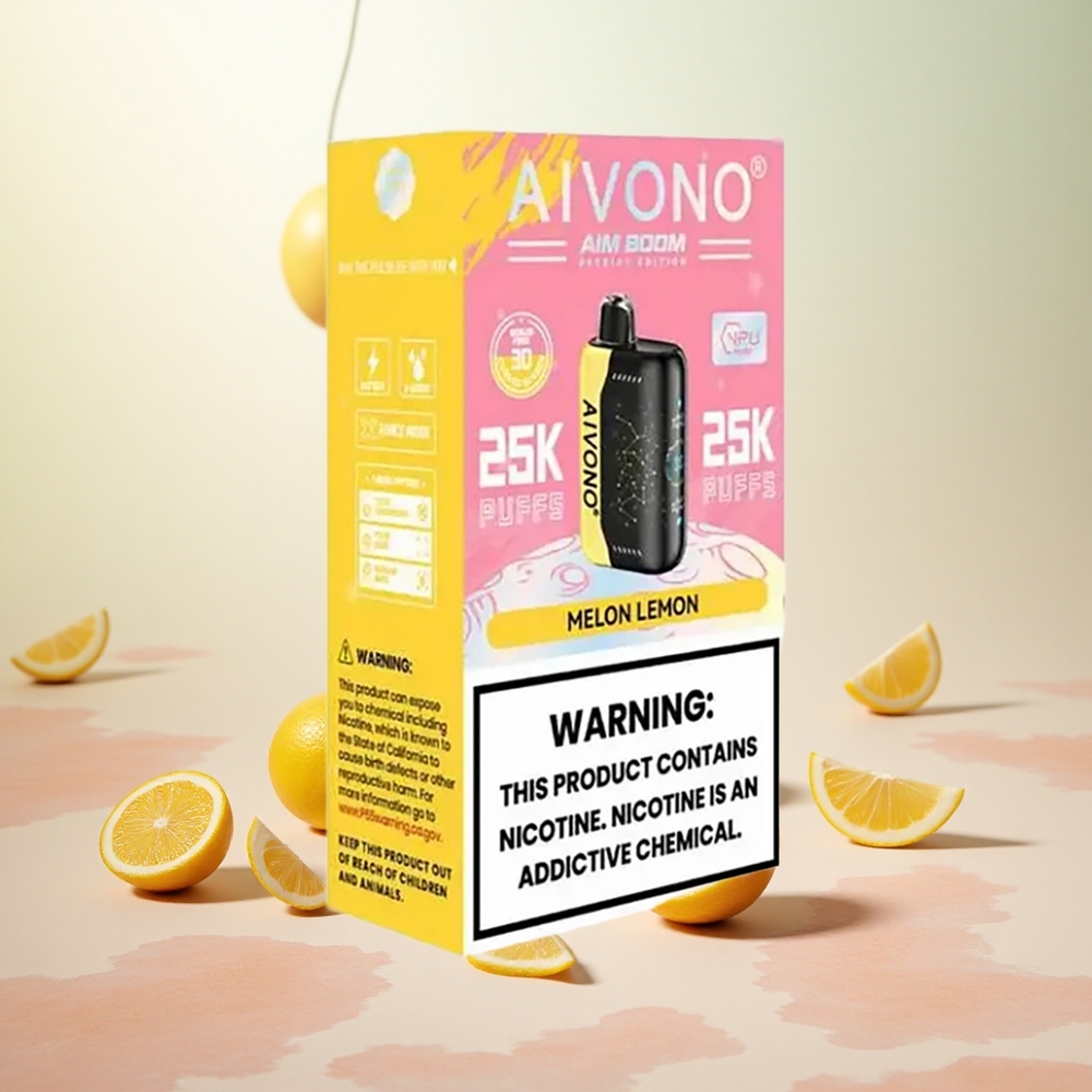 Melon Limona Aivono AIM BOOM 25000 Puffs Slovenija vape 28ml E-tekočina