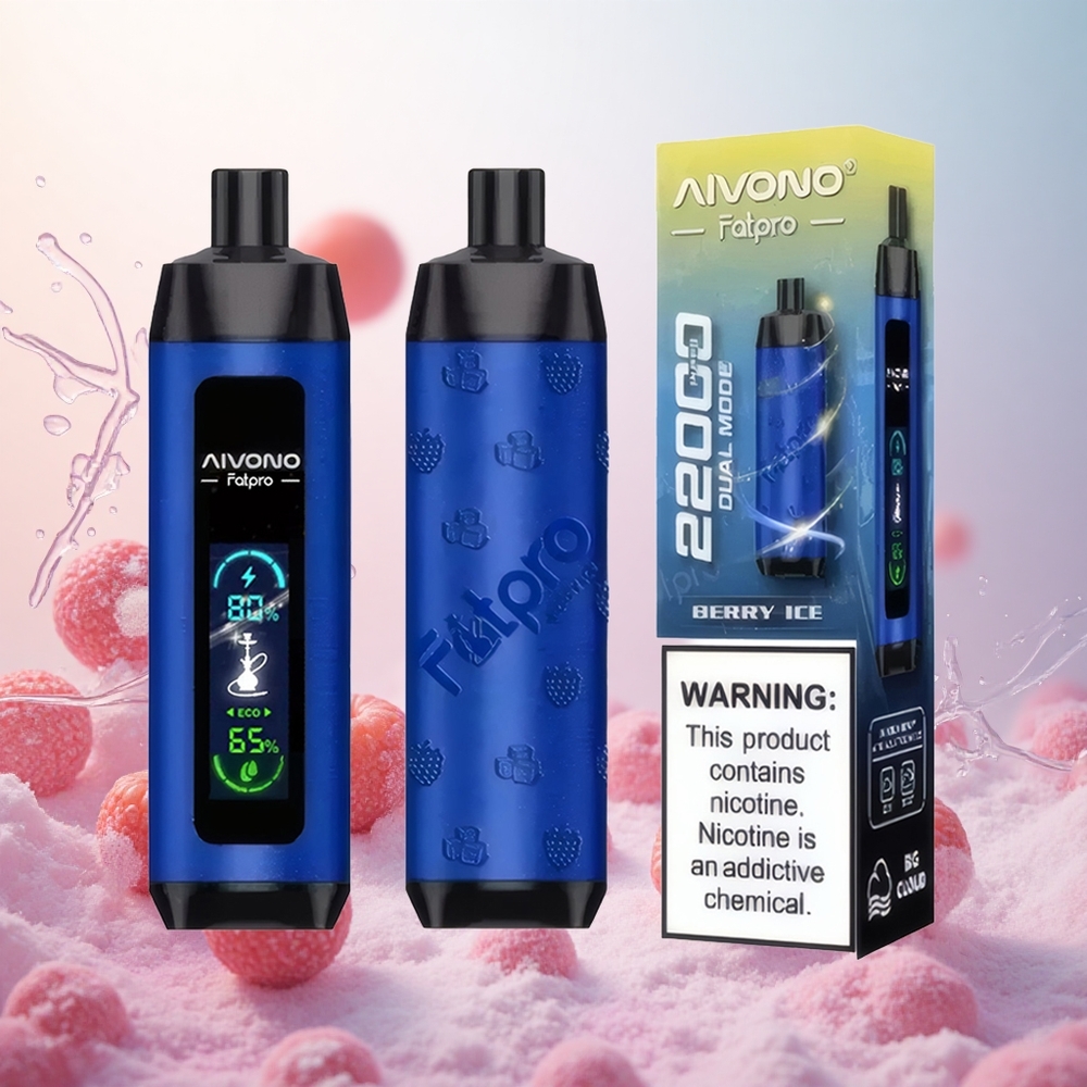 Jagoda Led Aivono AIM FATPRO 22000 Puffs Slovenija vape 28ml E-tekočina