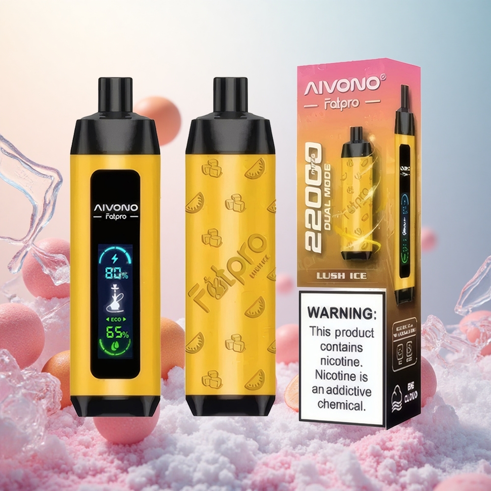 Sveža Ledena Kombinacija Aivono AIM FATPRO 22000 Puffs Slovenija vape 28ml E-tekočina 10 Okusov