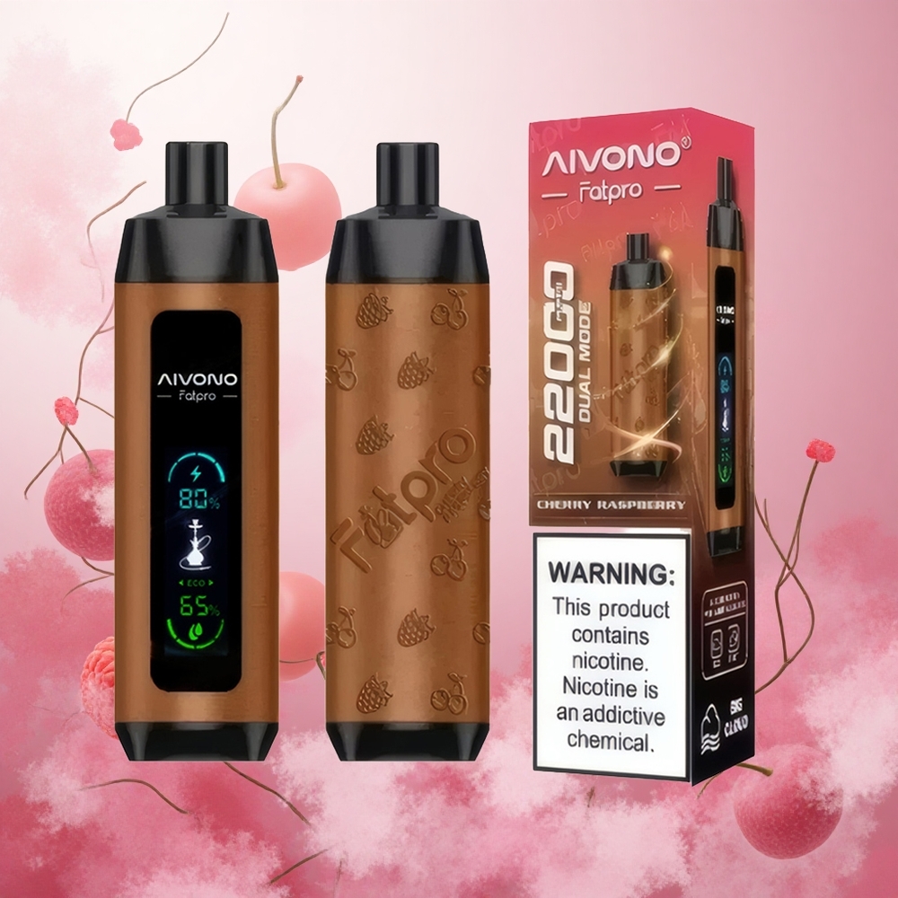 Češnja Malina Aivono AIM FATPRO 22000 Puffs Slovenija vape 28ml E-tekočina