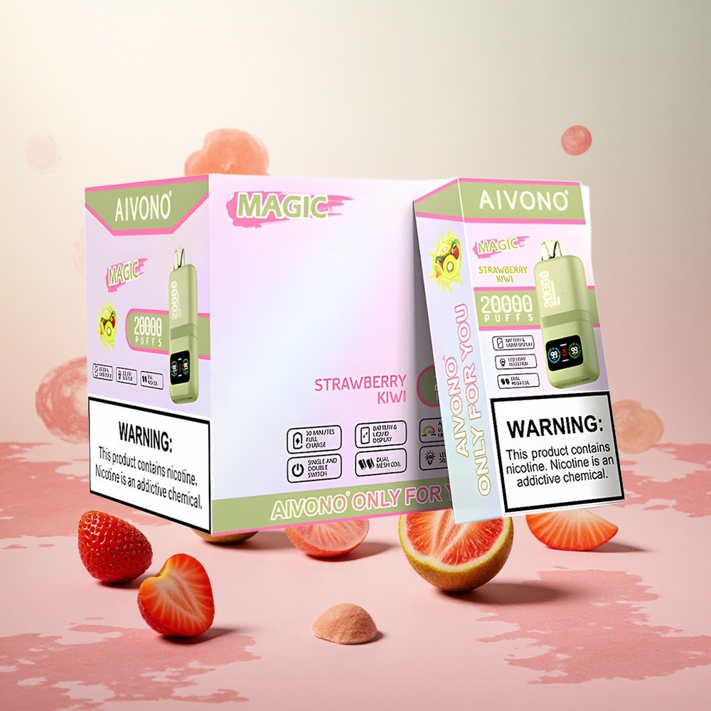 Jagoda Kivi Aivono AIM MAGIC 20000 Puffs Slovenija vape Dual Mesh Coils