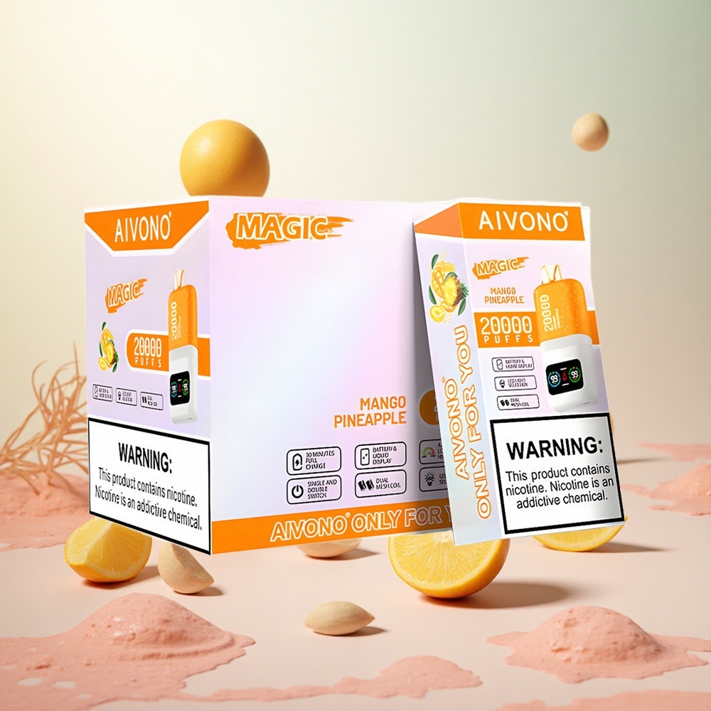 Mango Ananas Aivono AIM MAGIC 20000 Puffs Slovenija vape Dual Mesh Coils