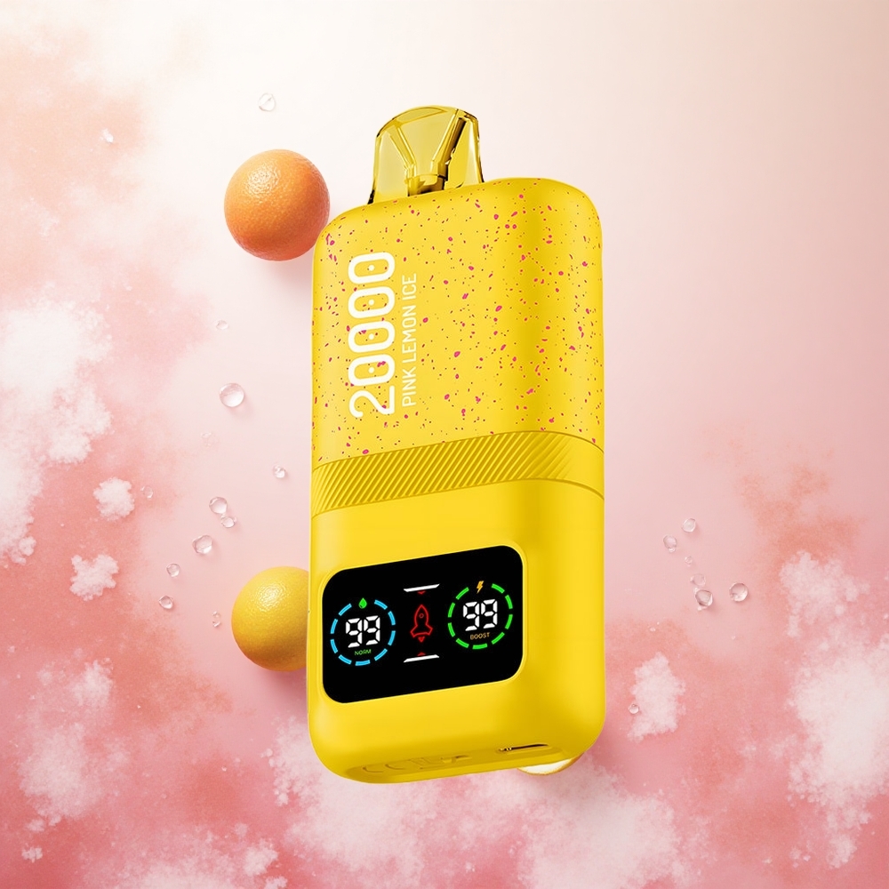 Roza limonada led Aivono Aim Magic 20000 Puffs Slovenija vape LCD zaslon, 26ml e-tekočina