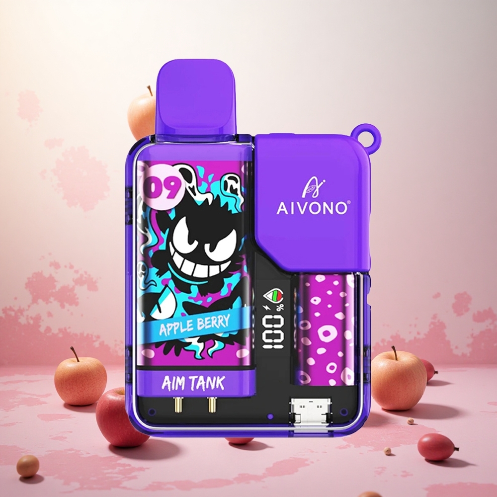Jabolko-Berry Aivono AIM-TANK 9500 Puffs 18ml Slovenija vape LCD