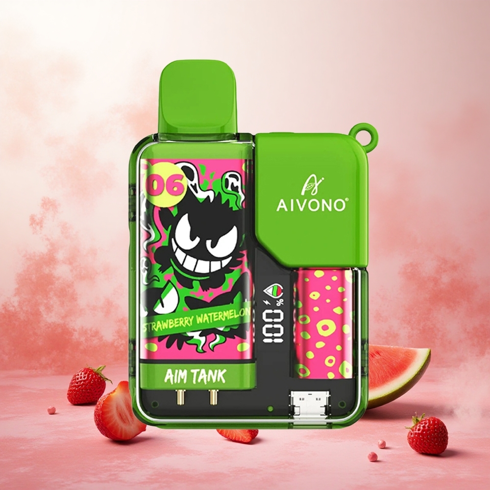Jagoda-Lubenica Aivono AIM-TANK 9500 Puffs 18ml E-tekočina Slovenija vape