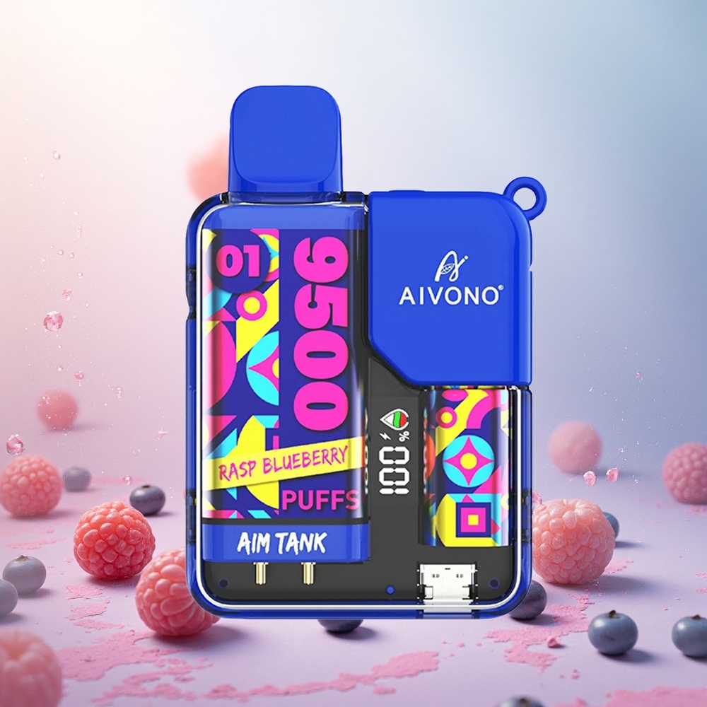Malina Borovnica Aivono AIM-TANK 9500 Puffs Slovenija vape 18ml/650mAh