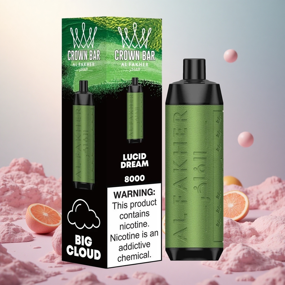 Lucid Dream Al Fakher Crown Bar 8000 do 8000 vlekov Slovenija vape 18ml e-tekočina