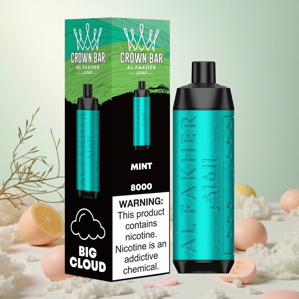 Meta Kombinacija Al Fakher Crown Bar 8000 Crystal Disposable Slovenija vape 18ml e-tekočina