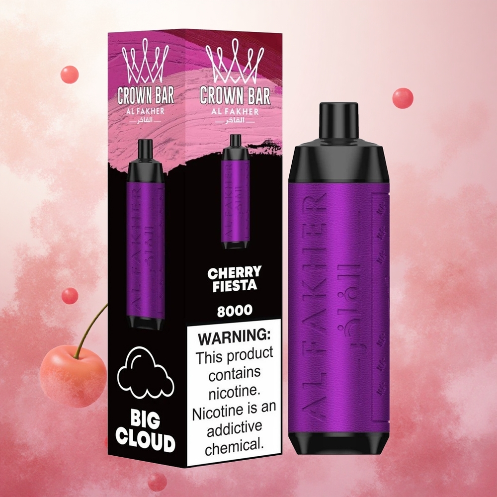 Češnjeva Fiesta Al Fakher Crown Bar 8000 Puffs Slovenija vape 18ml e-tekočine