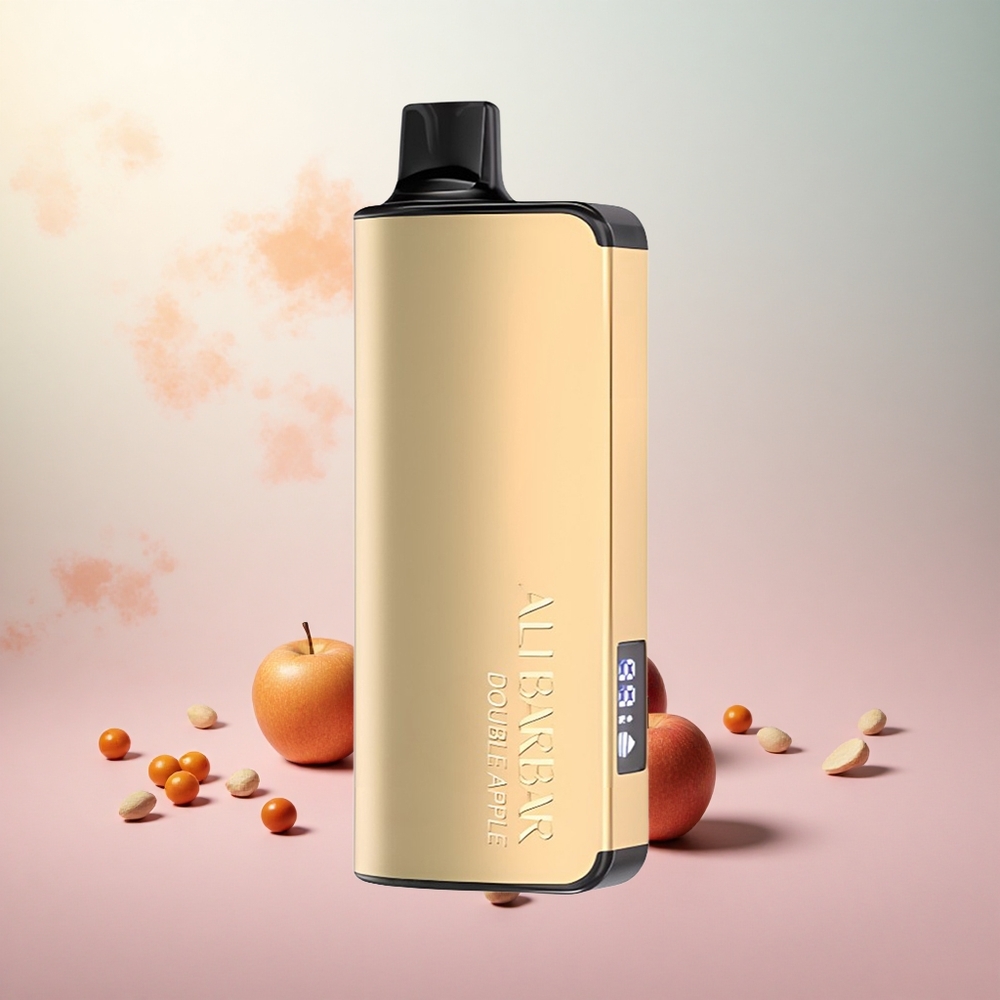 Dvojno jabolko Alibarbar Ingot 9000 Puffs Slovenija vape 22ml e-tekočina 2350mah