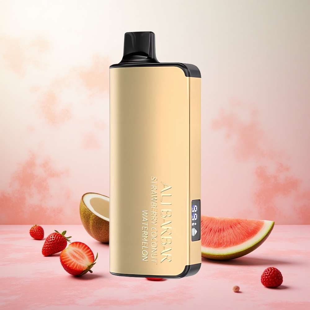 Jagoda Kokos Lubenica Alibarbar Ingot 9000 Puffs Slovenija vape 22ml E-tekočina