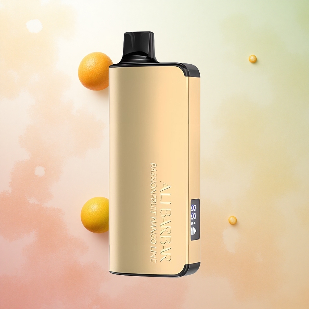 Pasijonasti mango lajt Alibarbar Ingot 9000 Puffs Slovenija vape 22ml e-tekočina
