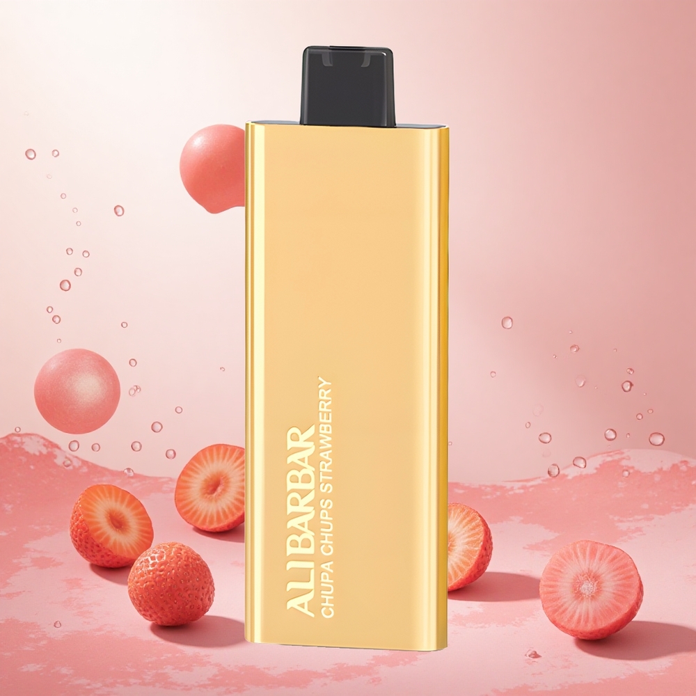 Jagoda Chupa Chups Alibarbar Pandora 7000 Puffs Slovenija vape z 17 ml e-tekočine