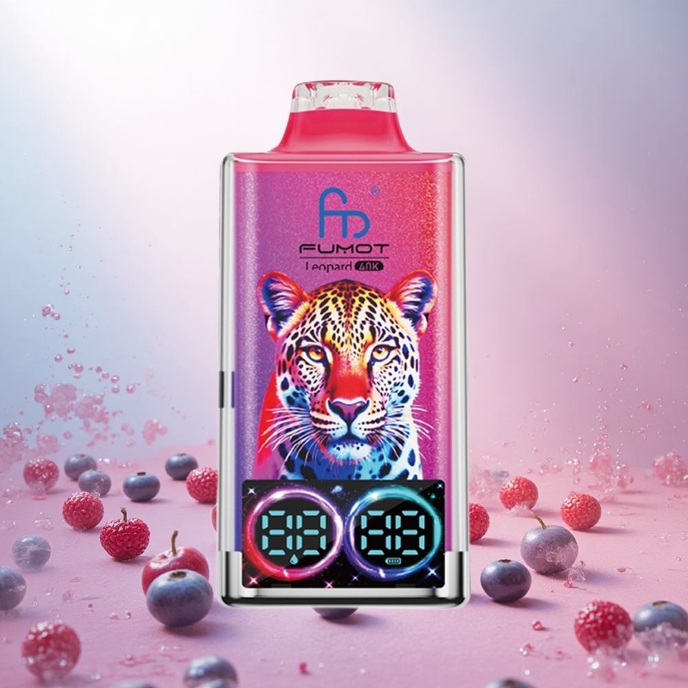 Borbrnica Češnja Brusnica Fumot Leopard 40K Puffs Slovenija vape Dual Mesh