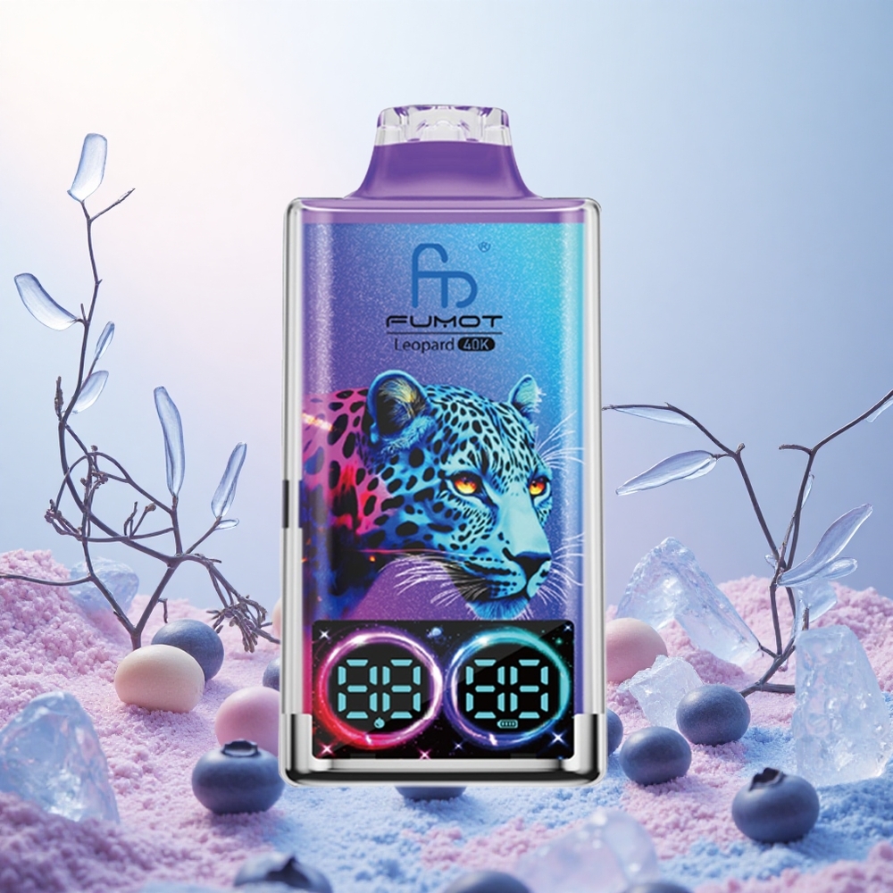 Borova jagoda na ledu Fumot Leopard 40K Puffs Slovenija vape Dual Mesh