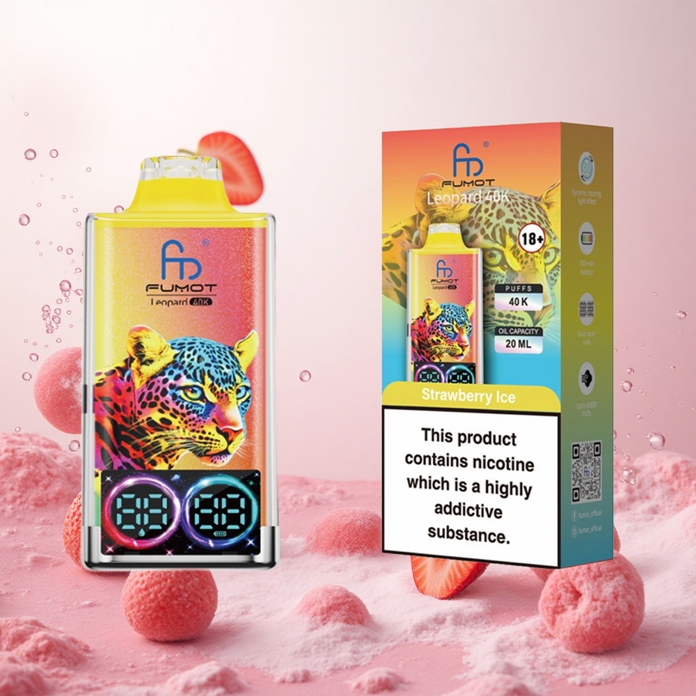 Jagoda Led Fumot Leopard 40K Puffs Slovenija vape Dual Mesh 700mAh