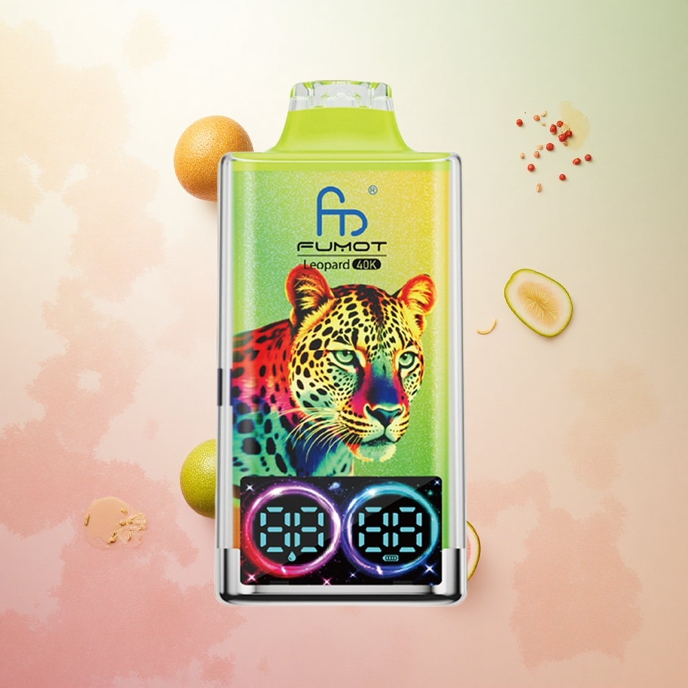 Kivi Marakuja Gvava Fumot Leopard 40K Puffs Slovenija vape Dual Mesh