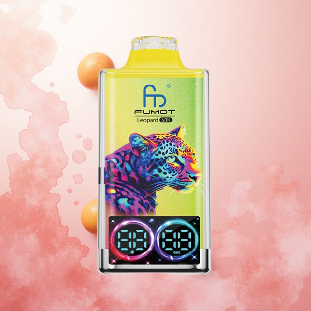 Roza Limonada Fumot Leopard 40K Puffs Slovenija vape Dual Mesh 700mAh
