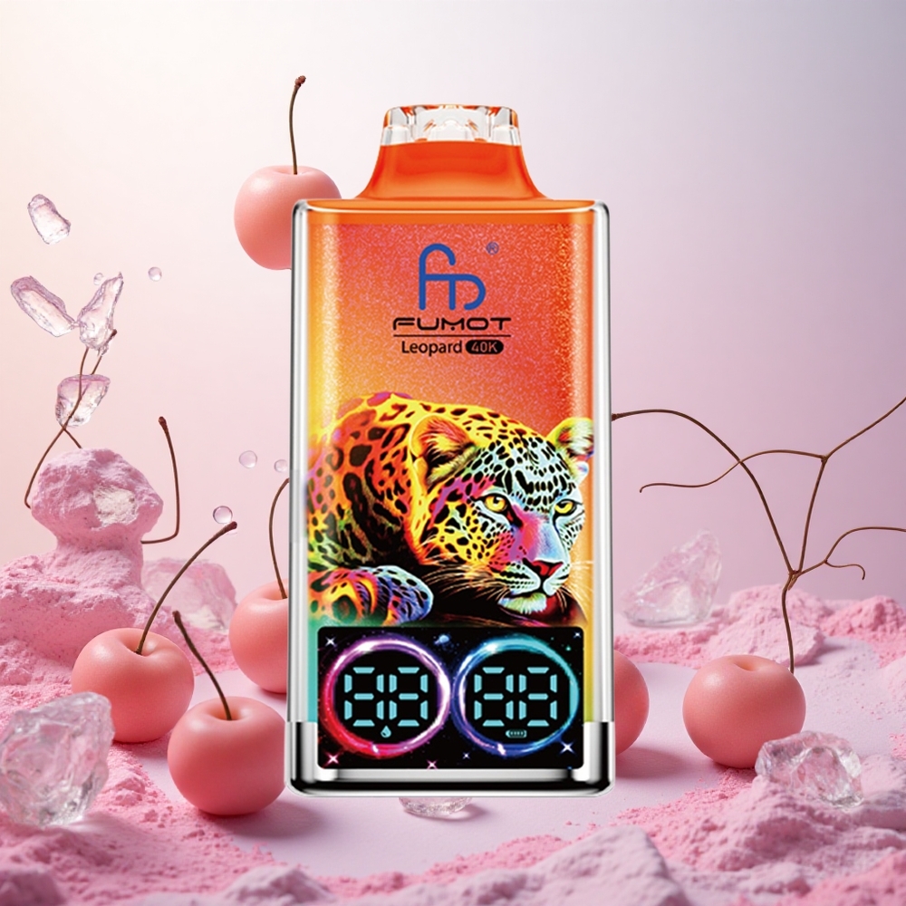 Češnja led Fumot Leopard 40K Puffs Slovenija vape Dual Mesh Type-C