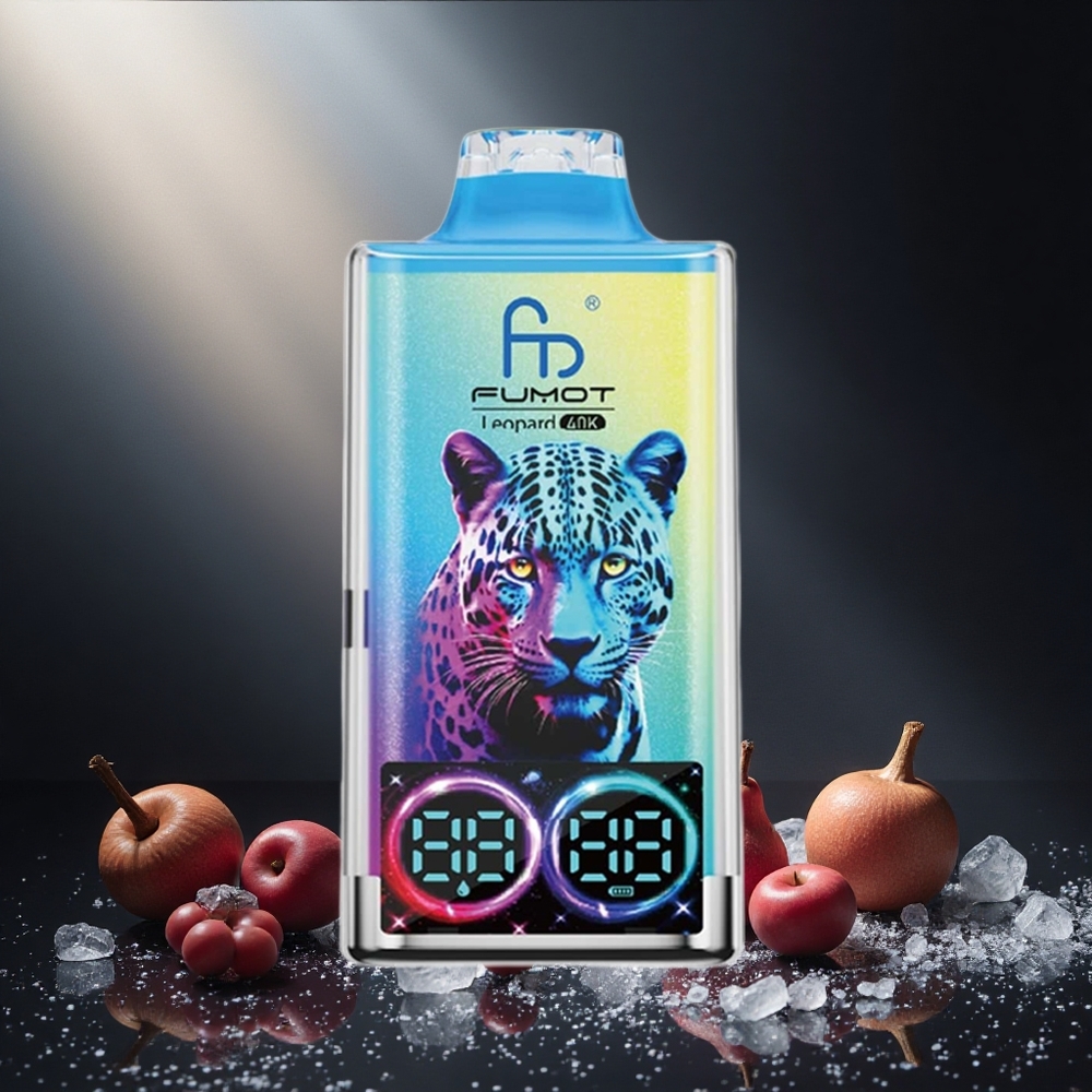 Črni Zmaj Led (Black Dragon Ice) Fumot Leopard 40K Puffs Dual Mesh Slovenija vape 700mAh
