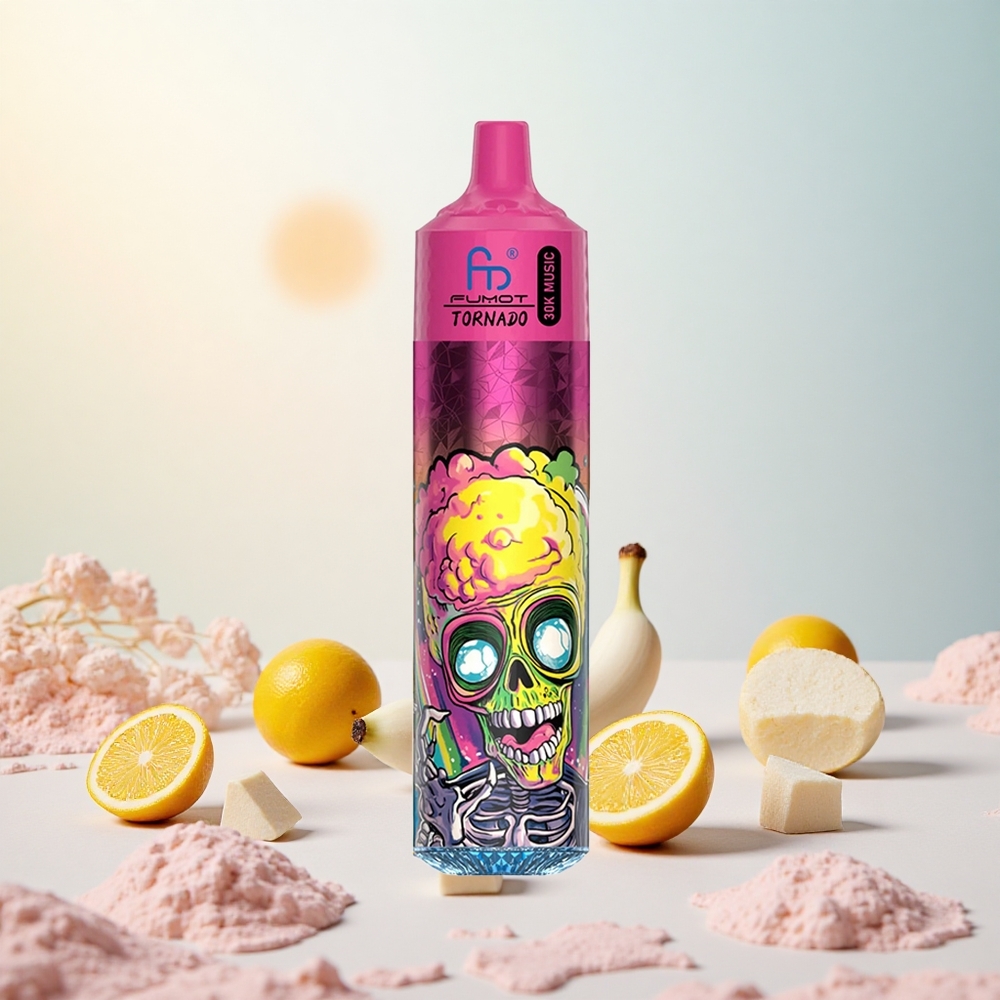 Banana Ice Fumot RandM Tornado 30000 Puffs Slovenija vape 30mL 5%