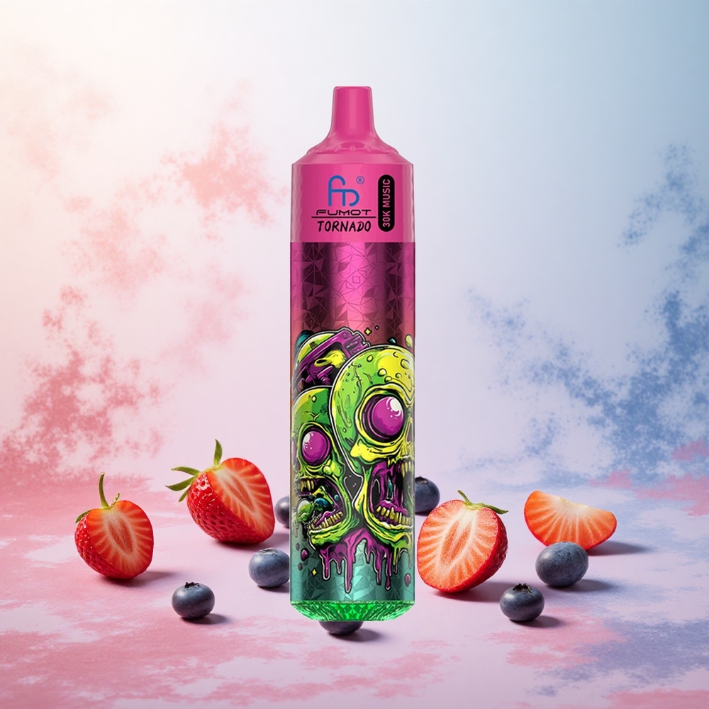 Jagoda Borovnica Fumot RandM Tornado 30000 Puffs Slovenija vape 30mL LED