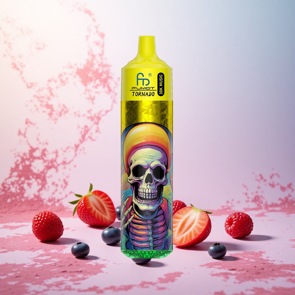 Jagoda Borovnica Malina Fumot RandM Tornado 30000 Puffs Slovenija vape 30mL LED
