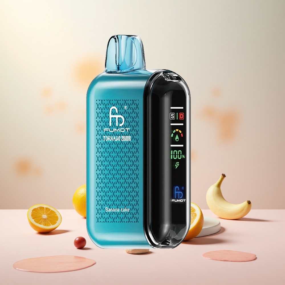 Banana Cake Fumot Tornado 20000 Puffs Dual Mesh Coil Slovenija vape