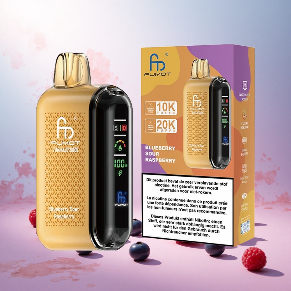 Boržnica-Kisla Malina Fumot Tornado 20000 Puffs Slovenija vape Dual Mesh Coil