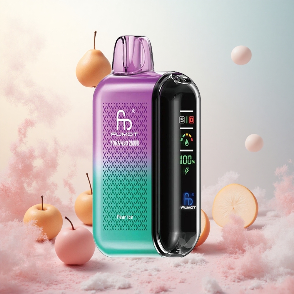 Hruška led Fumot Tornado 20000 Puffs Slovenija vape Dual Mesh Coil