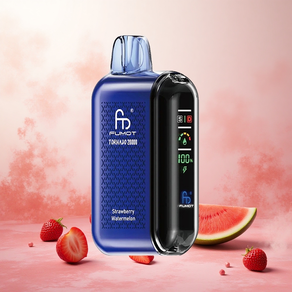 Jagoda lubenica Fumot Tornado 20000 Puffs Slovenija vape Dual Mesh Coil