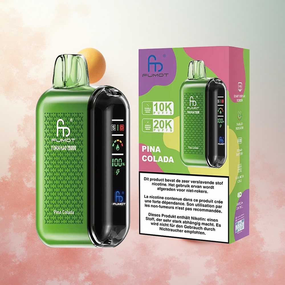 Pina Colada Fumot Tornado 20000 Puffs Dual Mesh Coil Slovenija vape