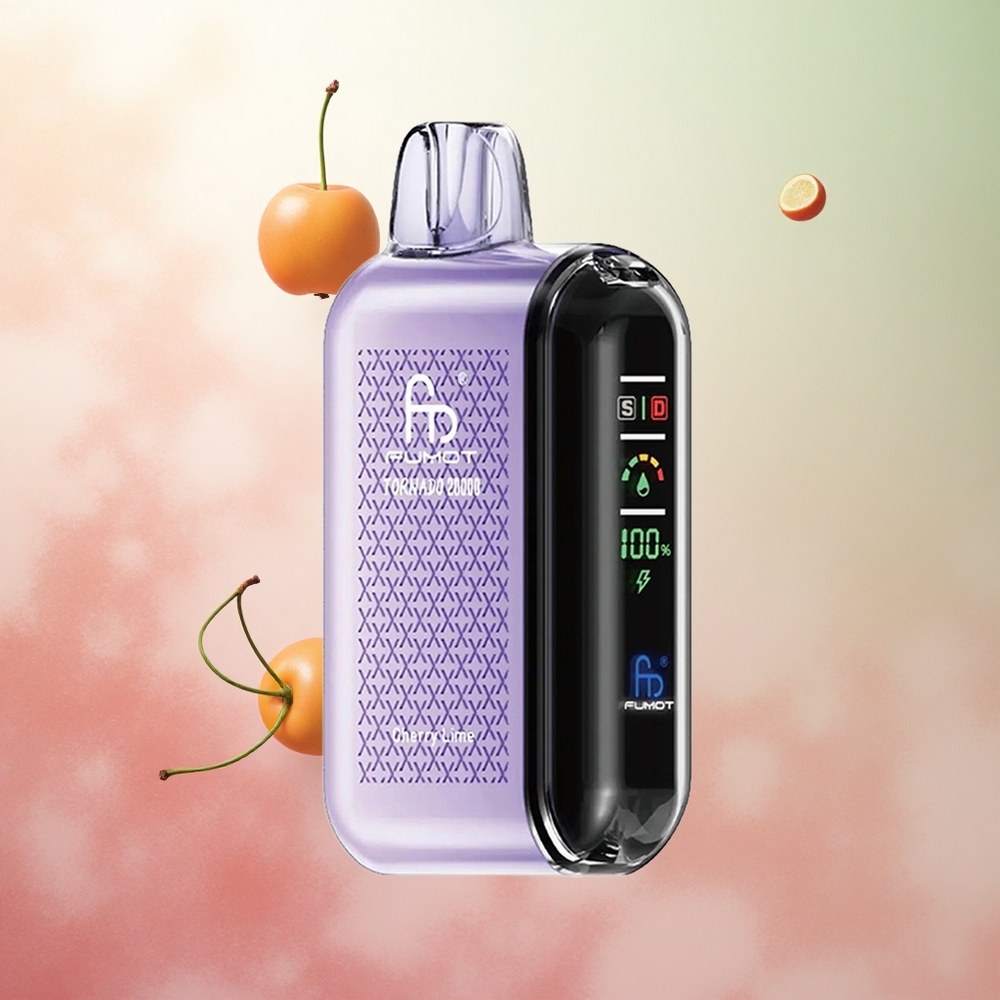 Češnja Limeta Fumot Tornado 20000 Puffs Slovenija vape Dual Mesh Coil