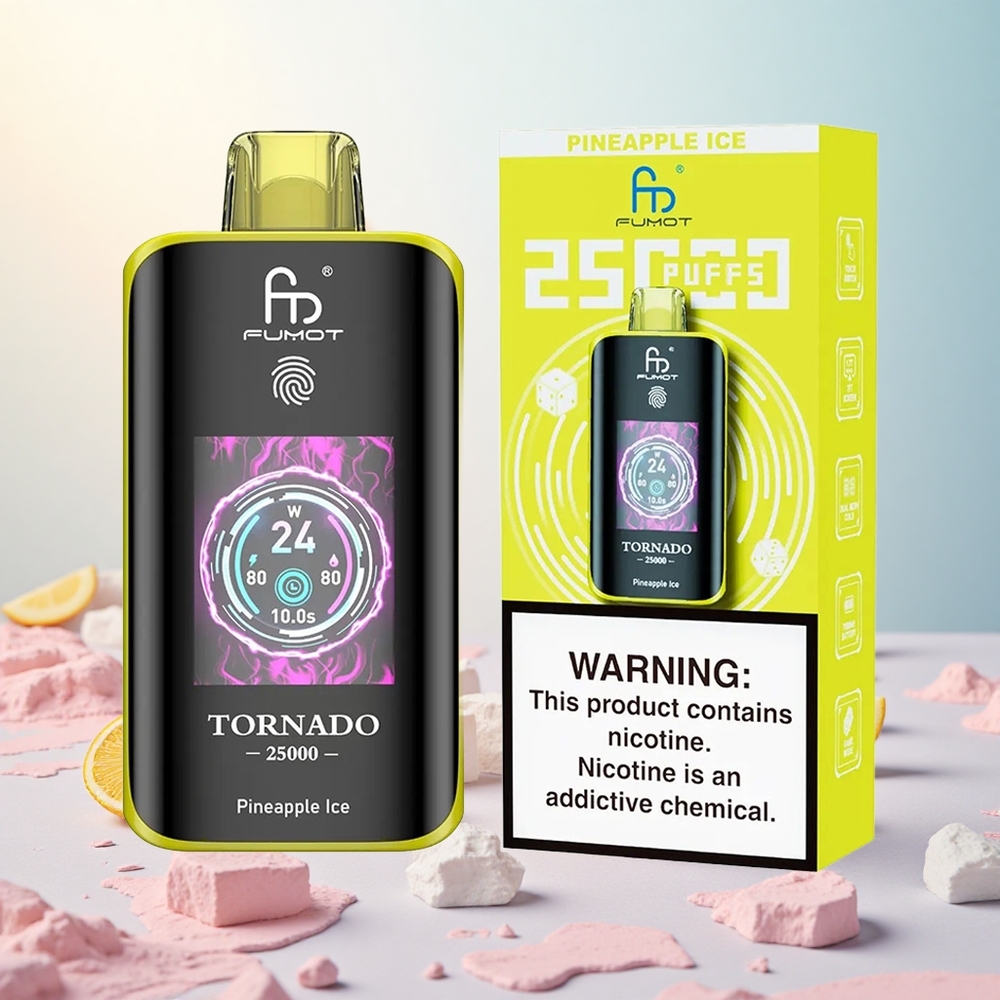 Ananas led Fumot Tornado 25000 Puffs Slovenija vape 20ml prednapolnjen