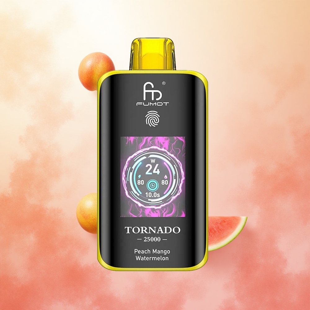 Breskeva Mango Lubenica Fumot Tornado 25000 Puffs Slovenija vape 20ml 700mAh