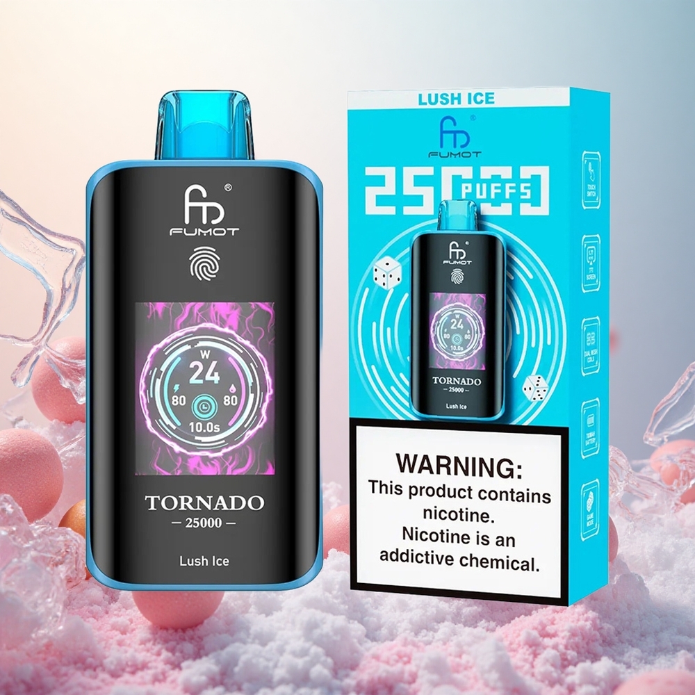 Lush Ice (Sveža Led) Fumot Tornado 25000 Puffs Slovenija vape z 20ml E-tekočino