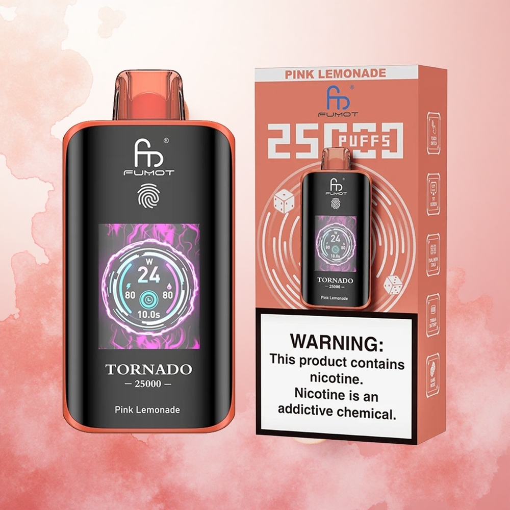 Roza limonada Fumot Tornado 25000 Puffs Slovenija vape z 20ml e-tekočino