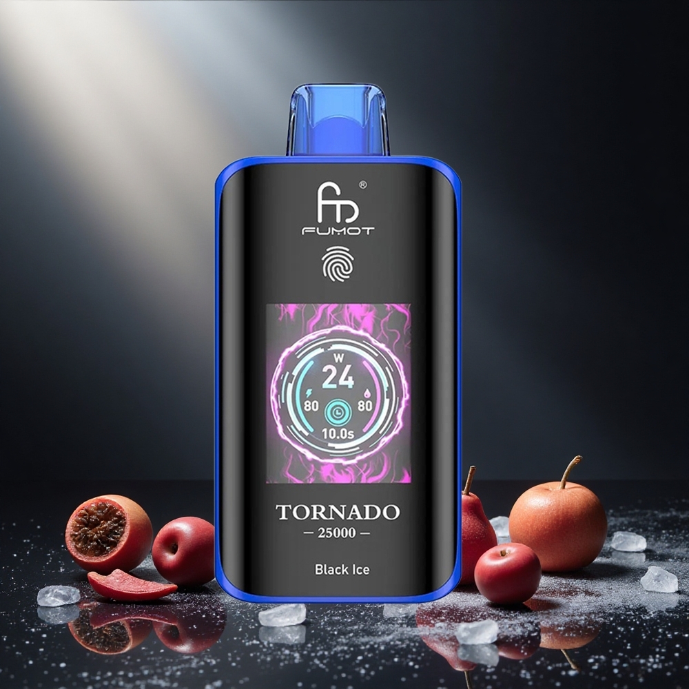 Črni led Fumot Tornado 25000 Puffs Slovenija vape 20ml niklju