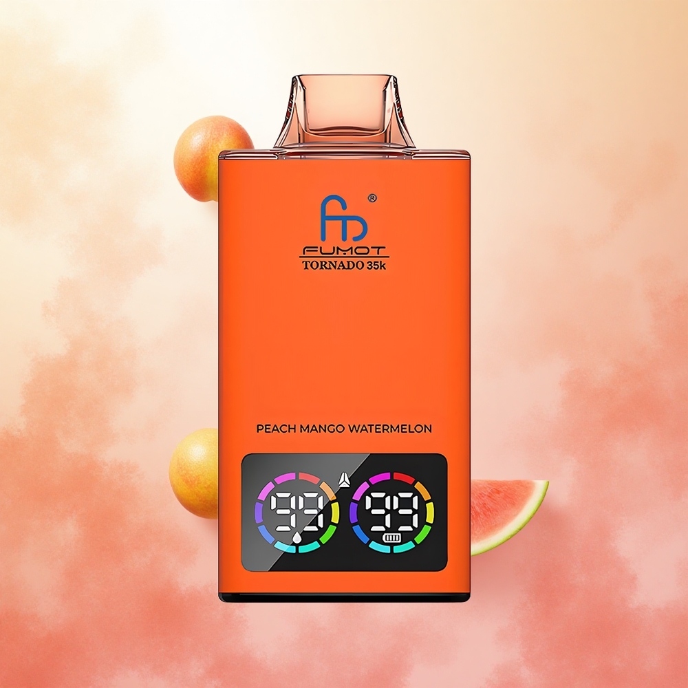 Breskeva Mango Lubenica Fumot Tornado 35K 35000 Puffs Slovenija vape z Dual Mesh Coil in USB-C