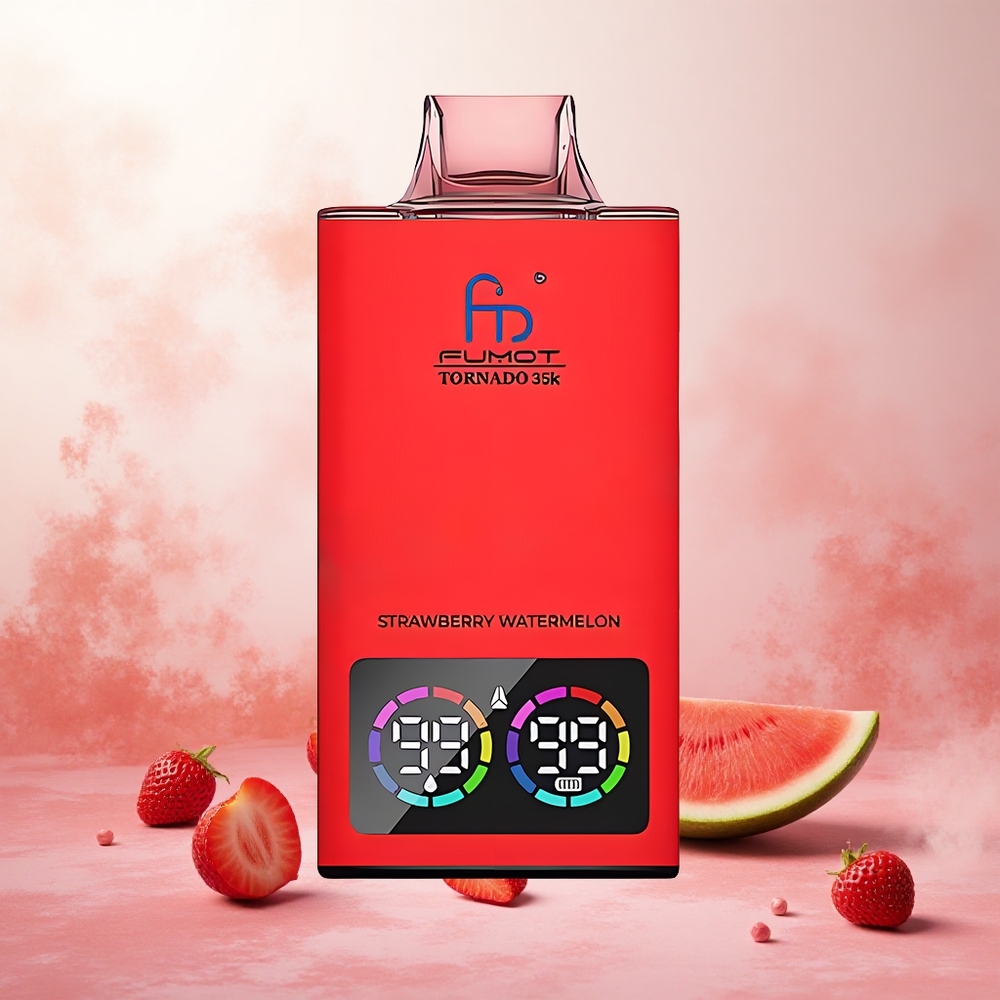 Jagoda Lubenica Fumot Tornado 35000 Puffs Slovenija vape Dual Mesh Coil